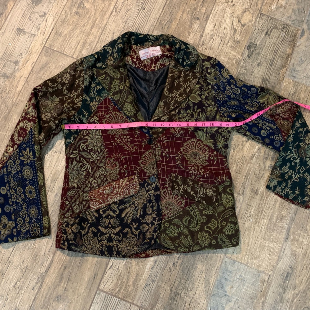 Sacred Threads Multicolor Patchwork Blazer - image 4